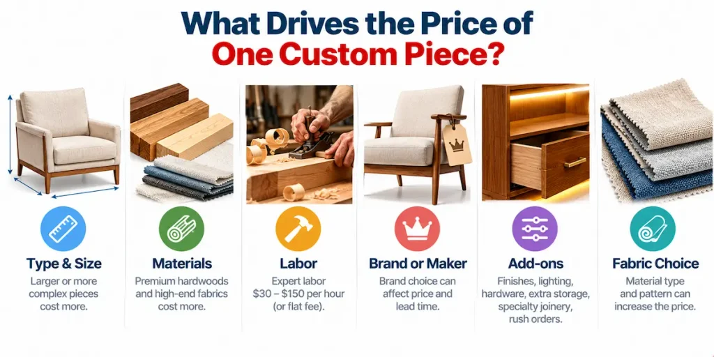 What Drives the Price of One Custom Piece